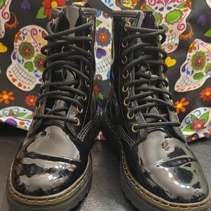Dr. Martens Shiny Black Combat Boots